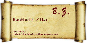 Buchholz Zita névjegykártya